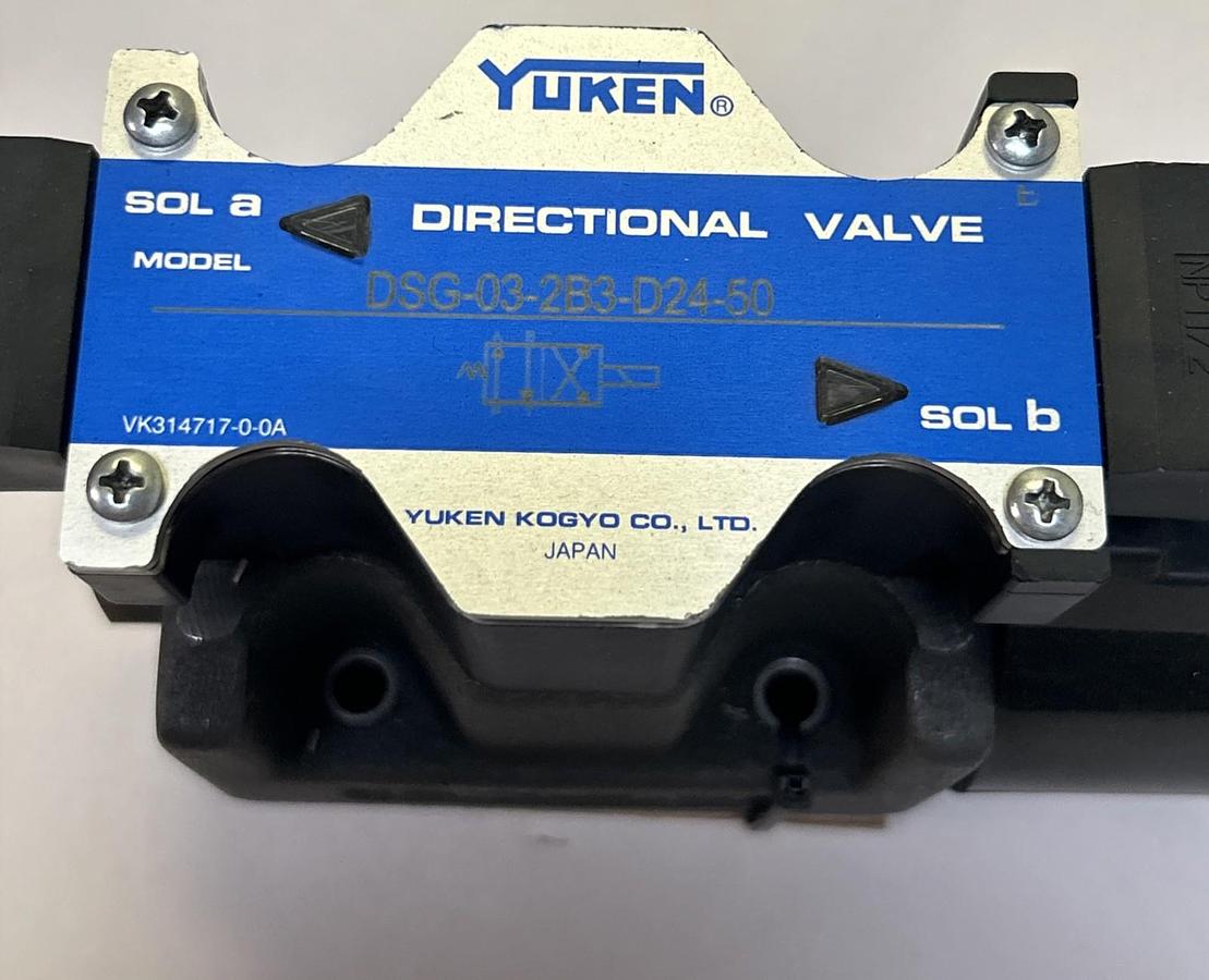 Used YUKEN,DSG-03-2B3-D24-50,HYDRAULIC DIRECTIONAL VALVE