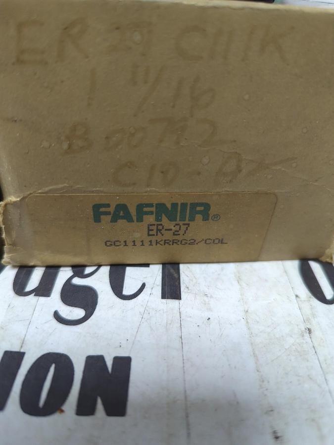 FAFNIR,ER-27 GC1111KRRG2/COL,INSERT BEARING 1-11/16 INCH BORE NOS