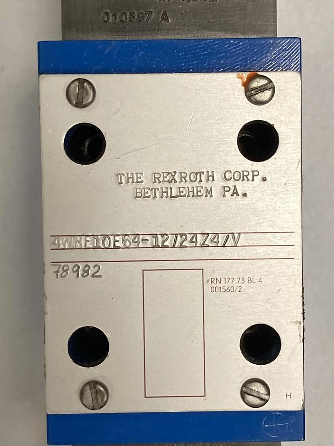 Used Mannesmann Rexroth,4WRE10E64-12/24Z4/V, Proportional Directional Valve