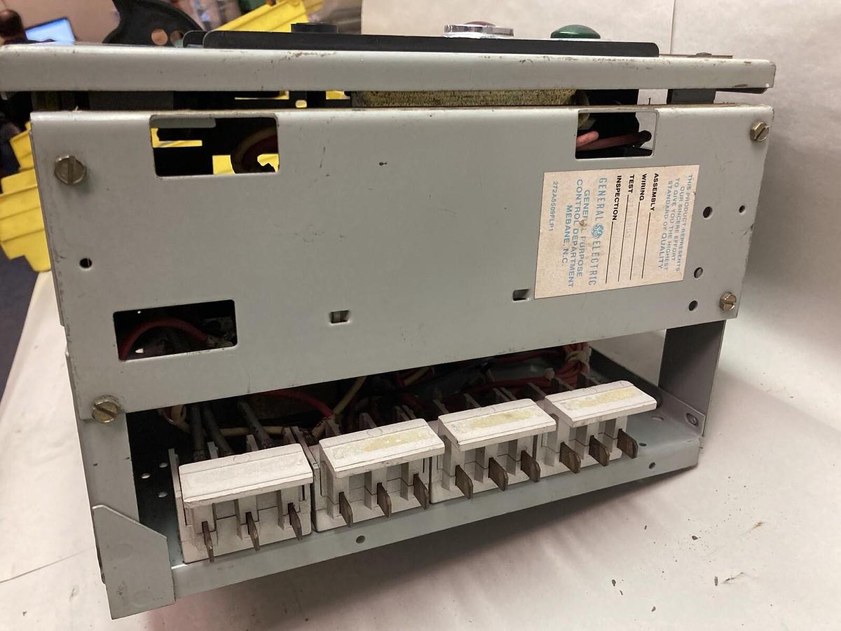 Used General Electric,Type FVNR Model 8000,3-Phase MCC Bucket Starter 480V 60Hz 10Hp