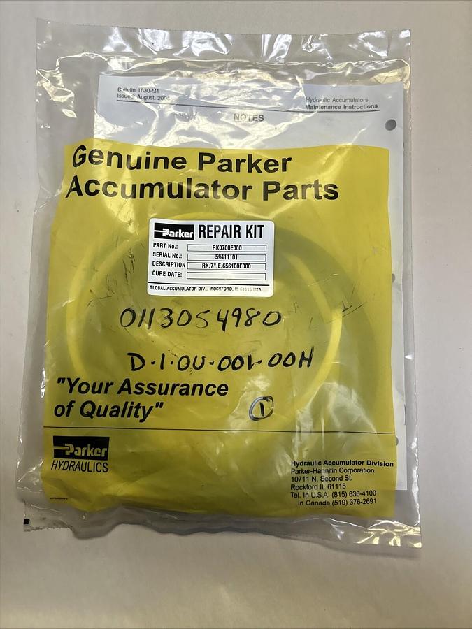 Used PARKER,RK0700E000,REPAIR KIT NEW