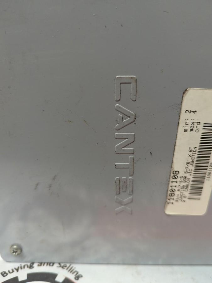 CANTEX,11801108,JUNCTION BOX 5-7/8IN X 6 IN X 6 IN NOS
