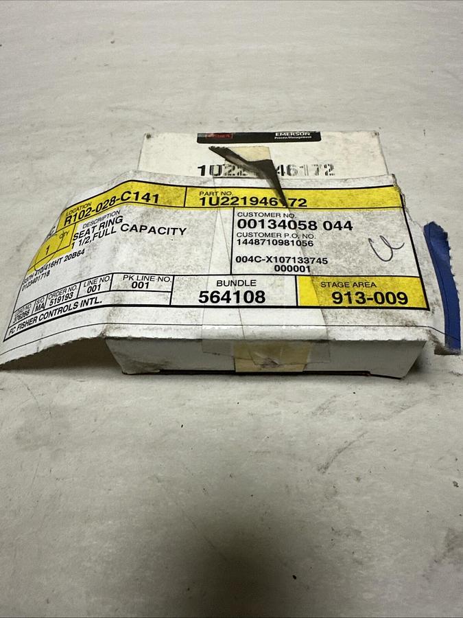 Used Fisher,1U221946172,Seat Ring 1-1/2 Full Capacity