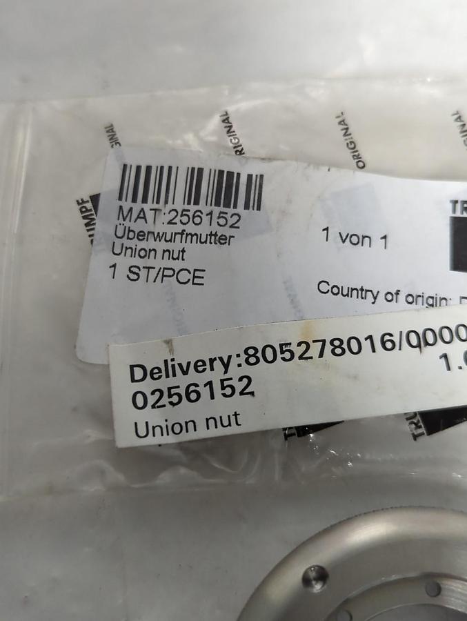 TRUMPF,256152,UNION NUT NOS