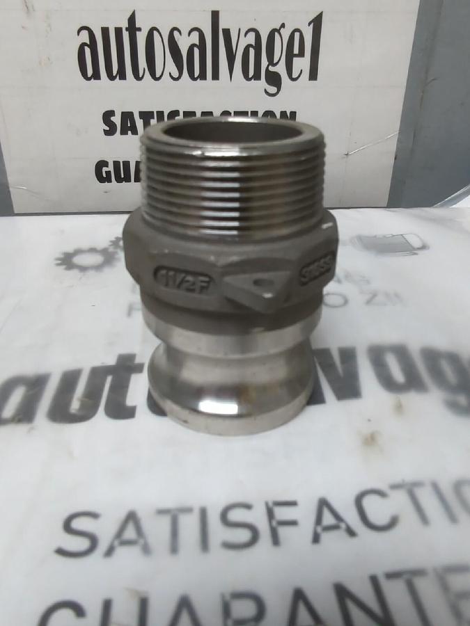 CAMLOCK,1-1/2 IN(F) ,STYLE F  MALE COUPLER STAINLESS STEEL NOS