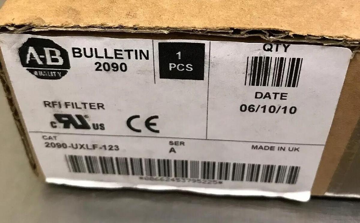 Used Allen Bradley,2090-UXLF-123 RFI,Filter Factory Sealed Box