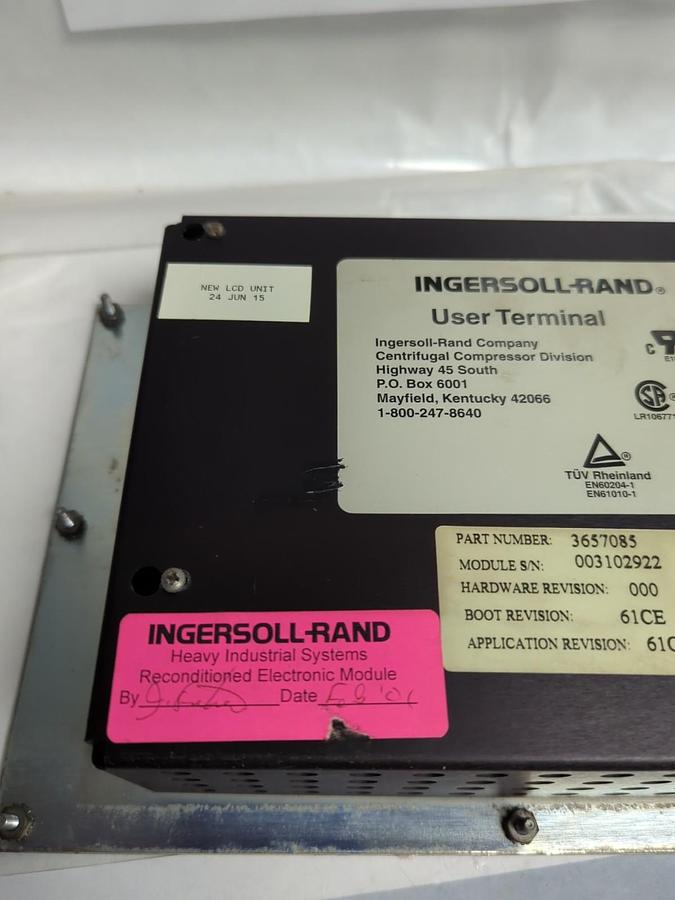 Used INGERSOLL-RAND,3657085,TERMINAL COMPRESSOR CONTROLLER PRE-OWNED