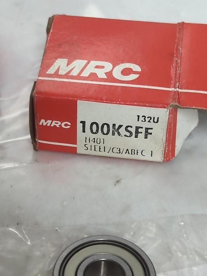 MRC,100KSFF,SHIELDED BALL BEARING LOT OF 3 NOS