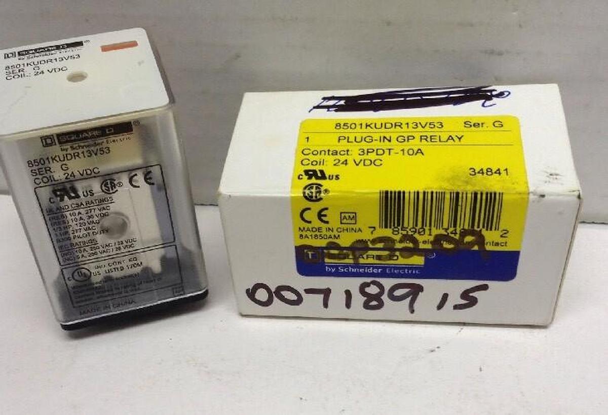 Square D,8501KUDR13V53,Plug-In GP Relay Series G