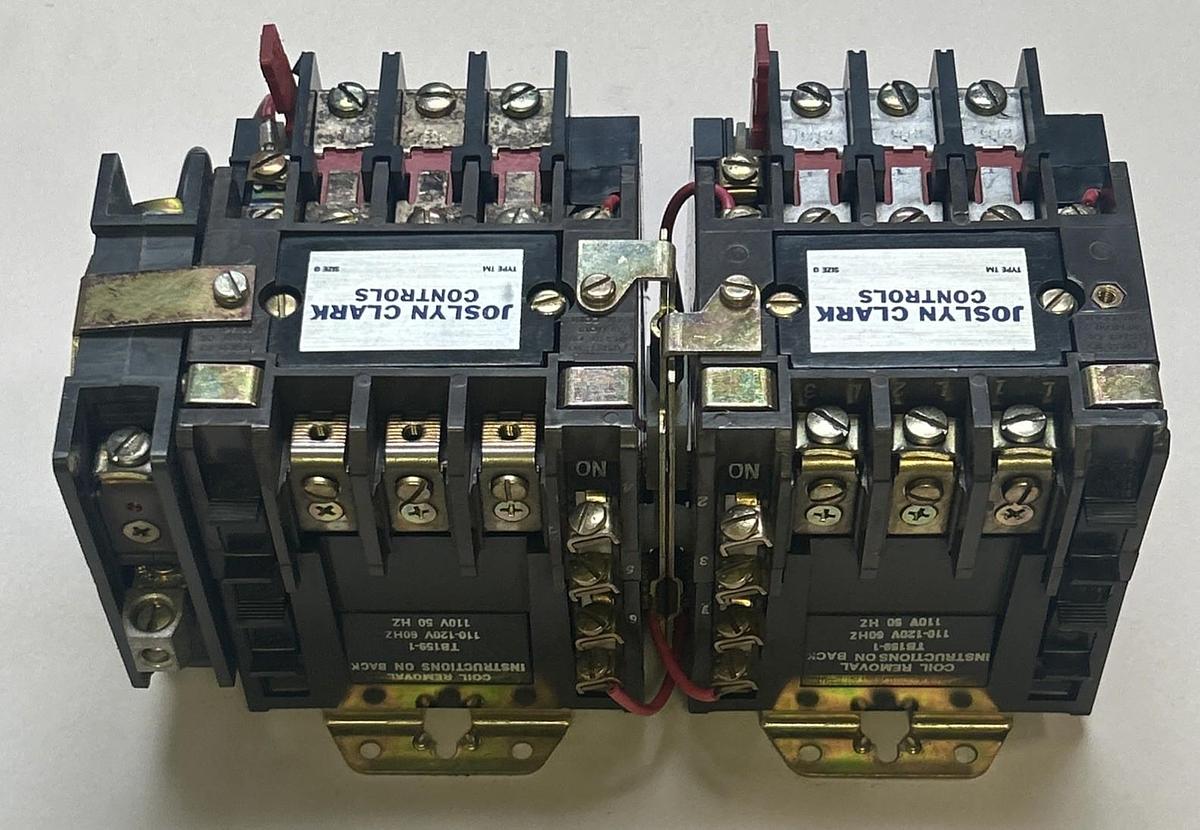 Used JOSLYN CLARK,T30U030,REVERSING STARTER SIZE 0 18A 600V