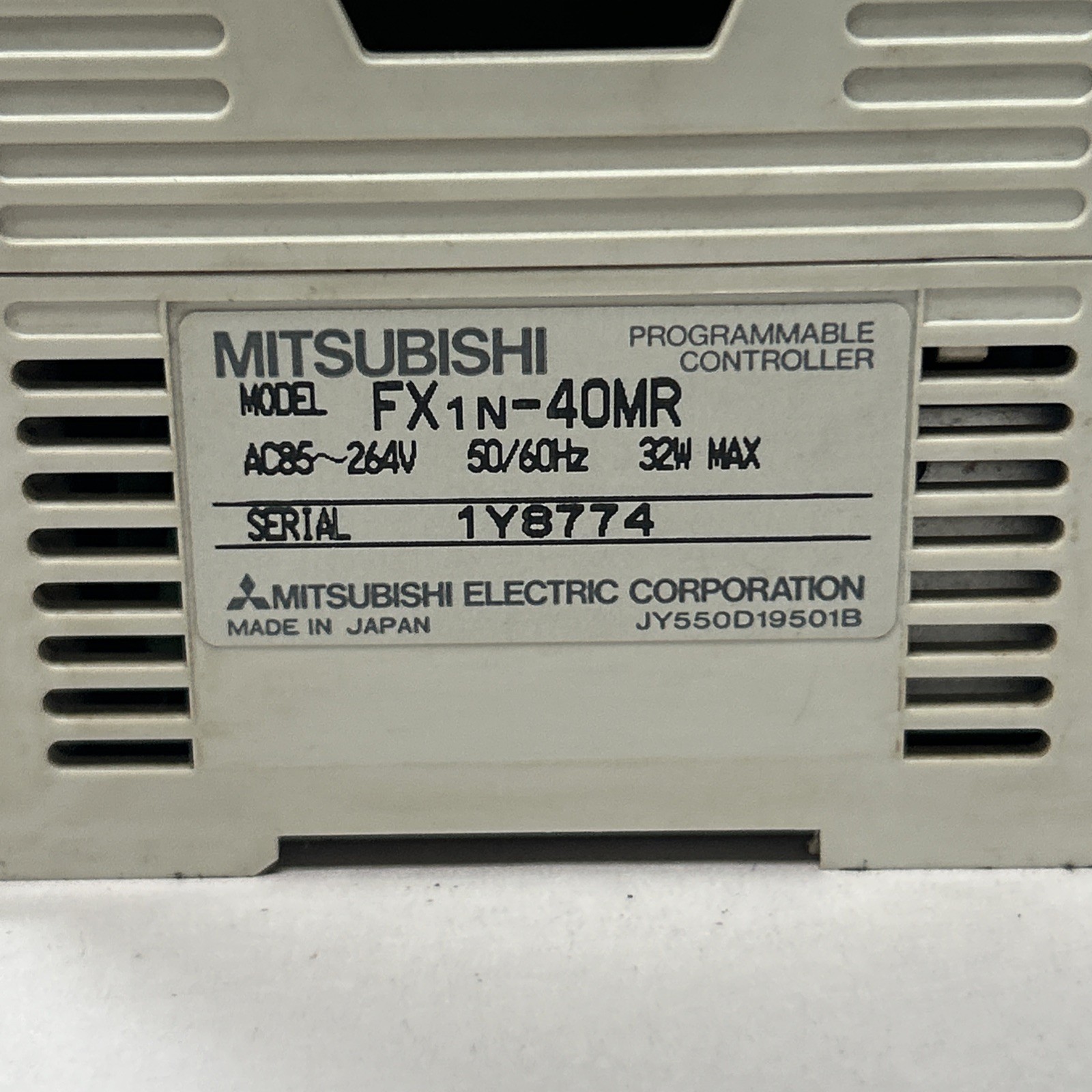Used MITSUBISHI,FX1N-40MR,PROGRAMMABLE CONTROLLER