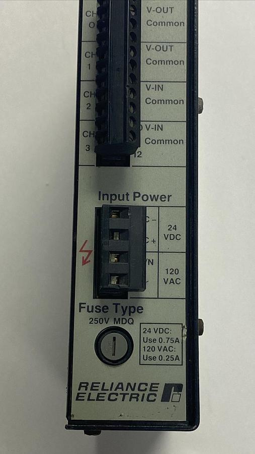 Used RELIANCE,61C350,ANALOG RAIL I/O MODULE