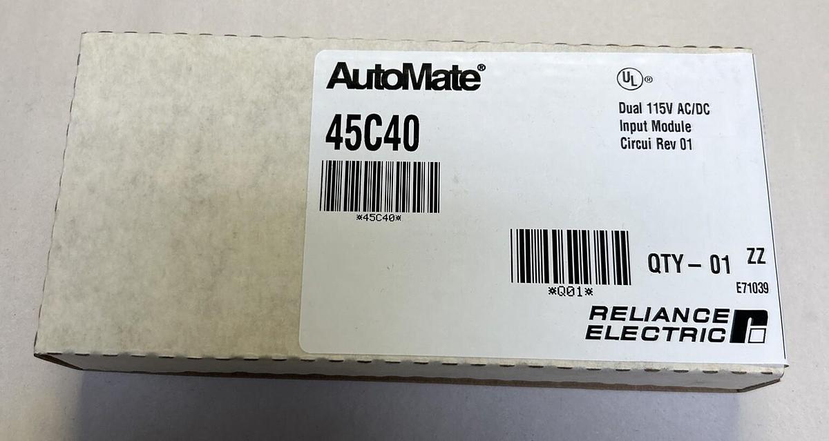 Used RELIANCE ELECTRIC AUTOMATE,45C40,INPUT MODULE NEW