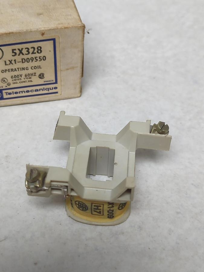 TELEMECANIQUE,LX1-D09550,OPERATING COIL 600V 60HZ 5X328 NOS
