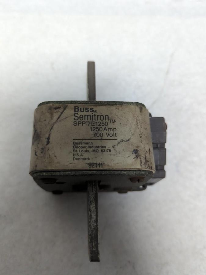 Used COOPER BUSSMANN,SPP-7E1250,FUSE 1250 AMP 700V PTR-OWNED