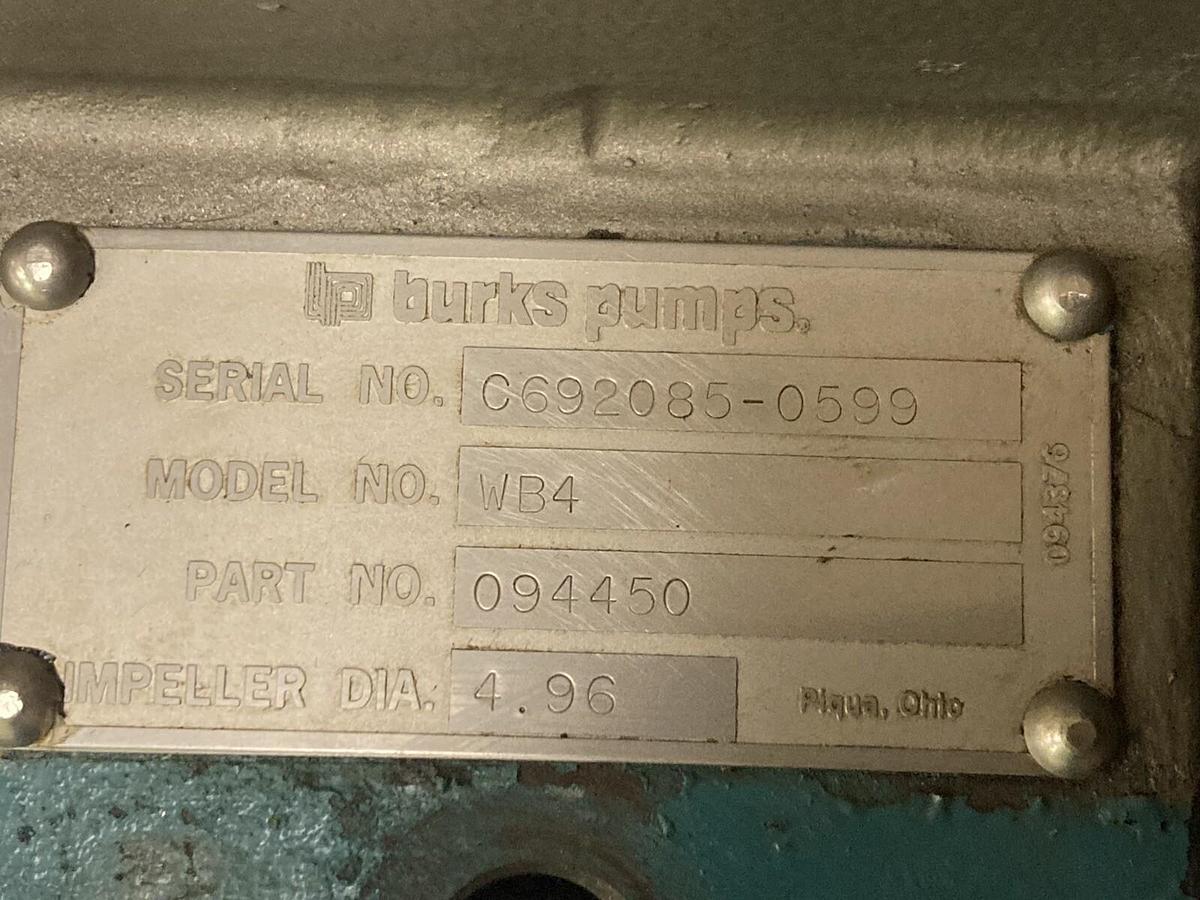 Used Burks Pumps,WB4 094450,Pump