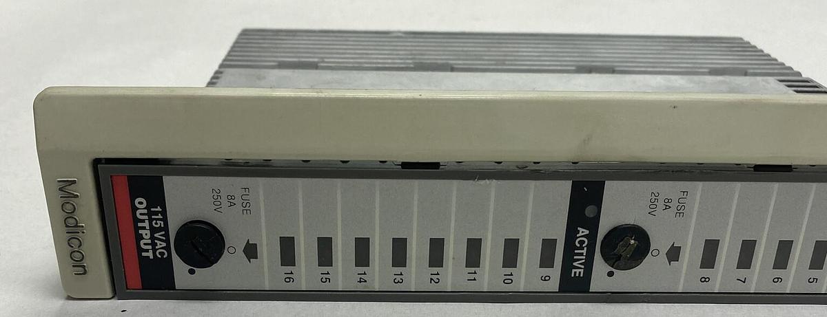 Used SCHNEIDER ELECTRIC MODICON,AS-B804-016, OUTPUT MODULE REFURBISHED