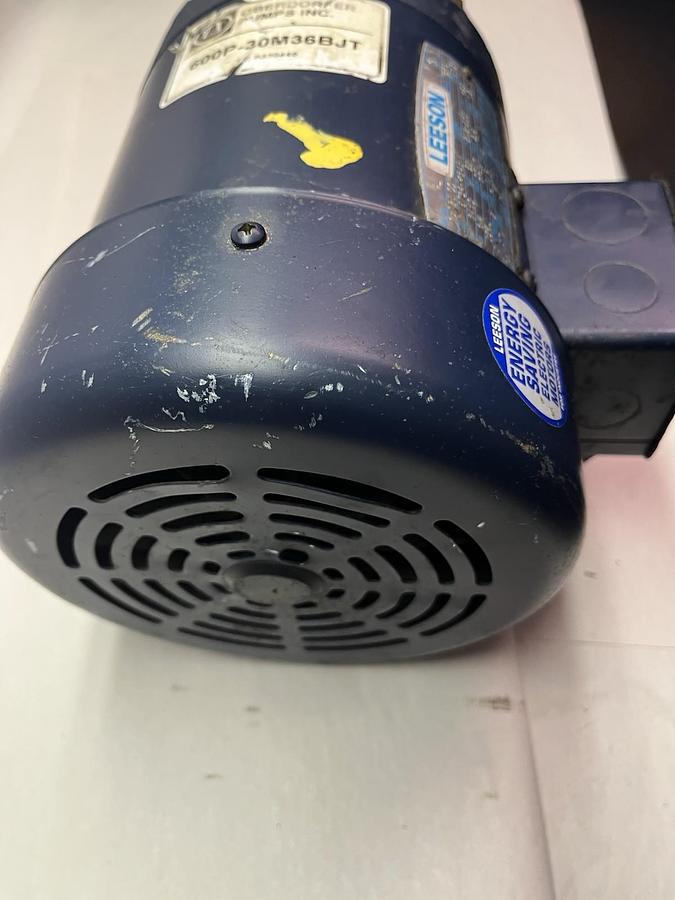 Used LEESON,113028.00,ELECTRIC MOTOR 3/4HP 3450RPM 3PH 056J