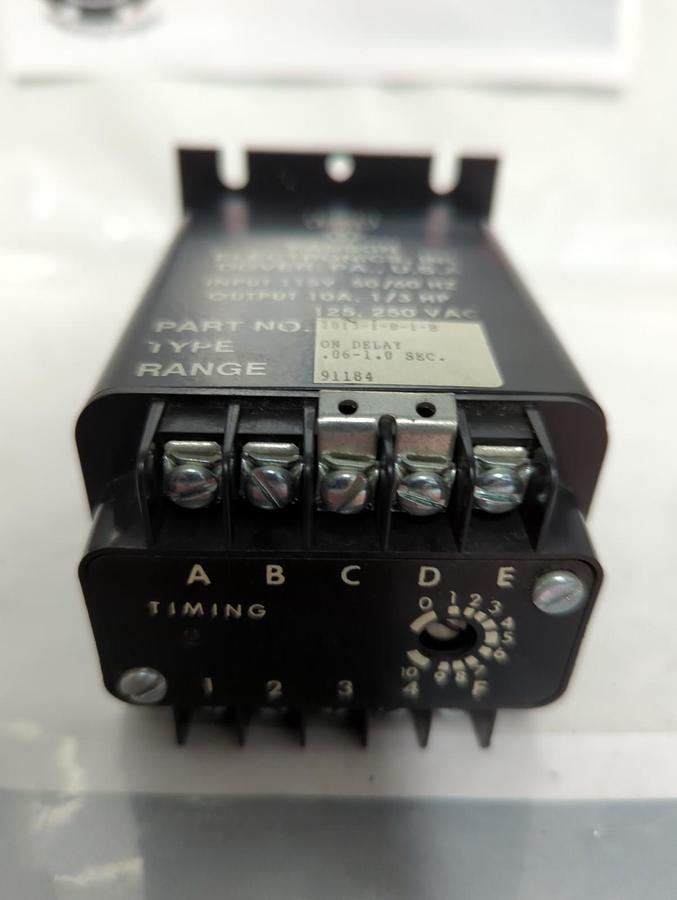 Used ISSC KANSON,1013-1-D-1-B,TIMER CONTROL .06-1.0 SEC PRE-OWNED