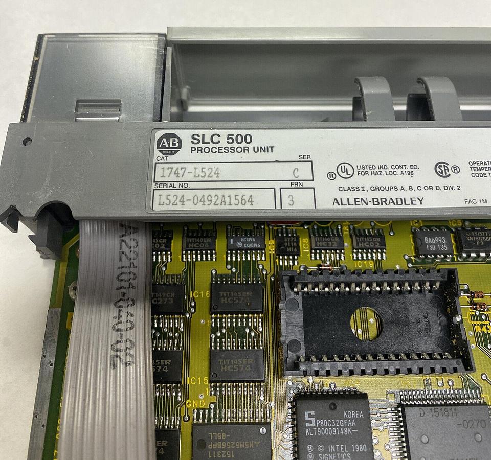Used ALLEN BRADLEY,1747-L524,SER C FRN 3 PROCESSOR MODULE