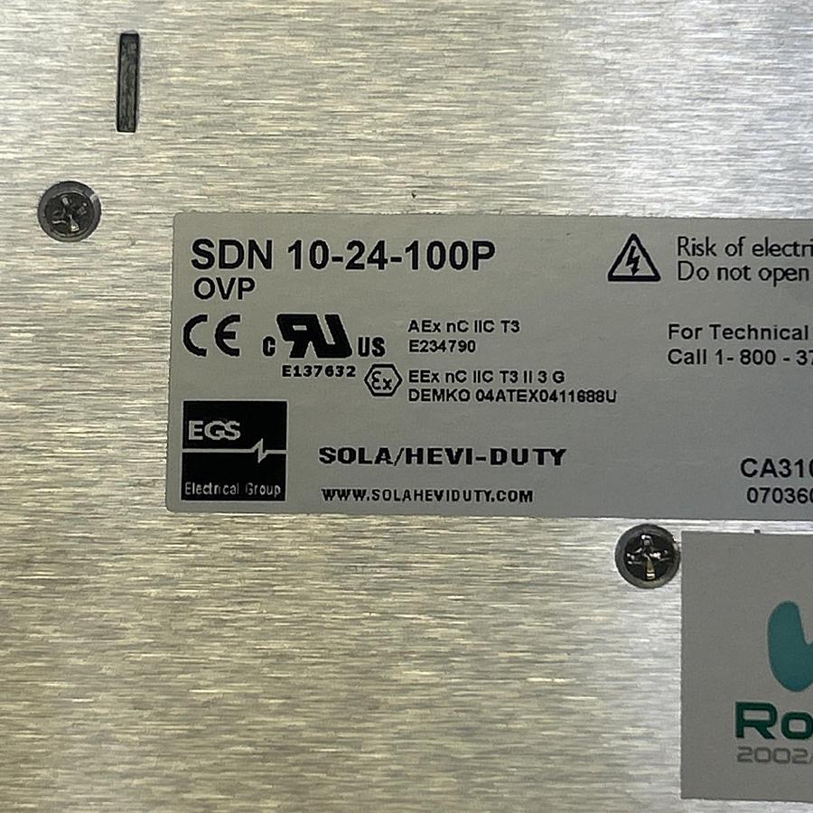EMERSON SOLA,SDN10-24-100P,POWER SUPPLY 115/230V NOS