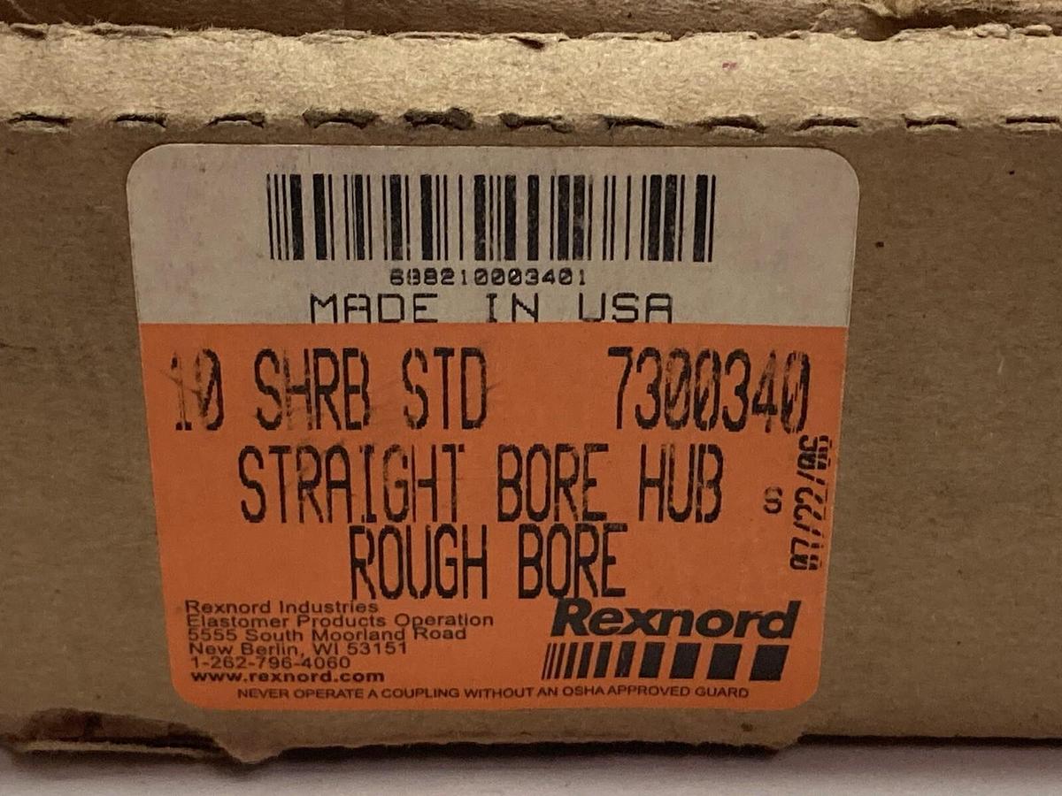 Rexnord,10SHRB STD,Straight Bore Hub 7300340