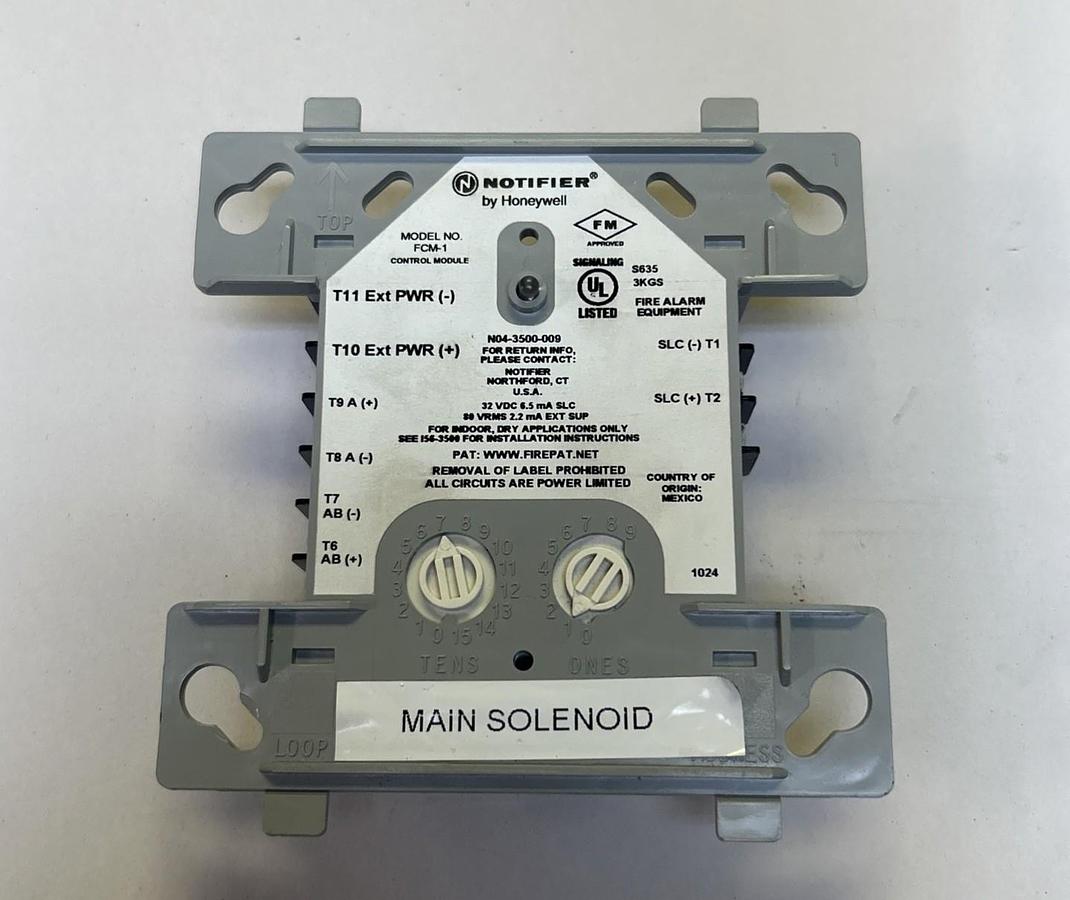 Used HONEYWELL,FCM-1,INTELLIGENT ADDRESSABLE CONTROL MODULE