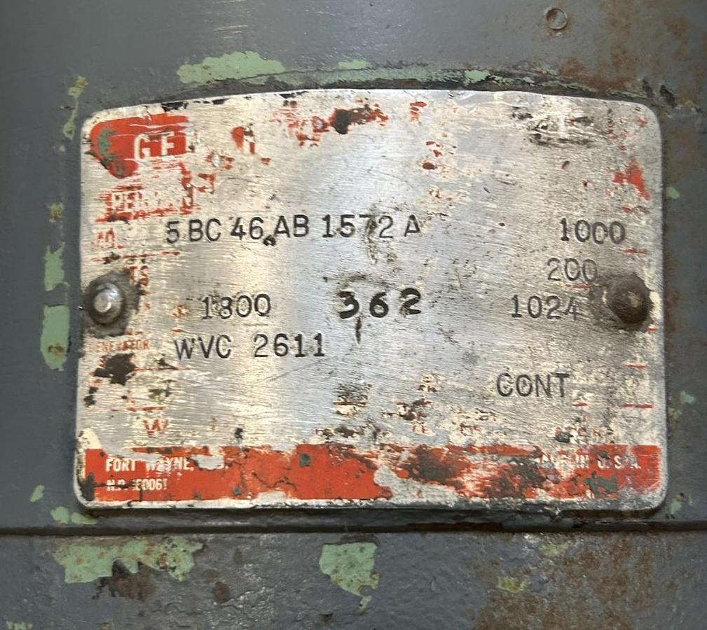 Used GE,5BC46AB1572A,TACHOMETER GENERATOR