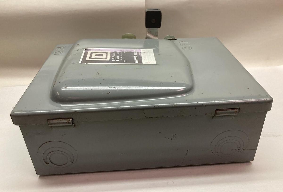 Used Square D,DU 322,Safety Switch 60A 240VAC