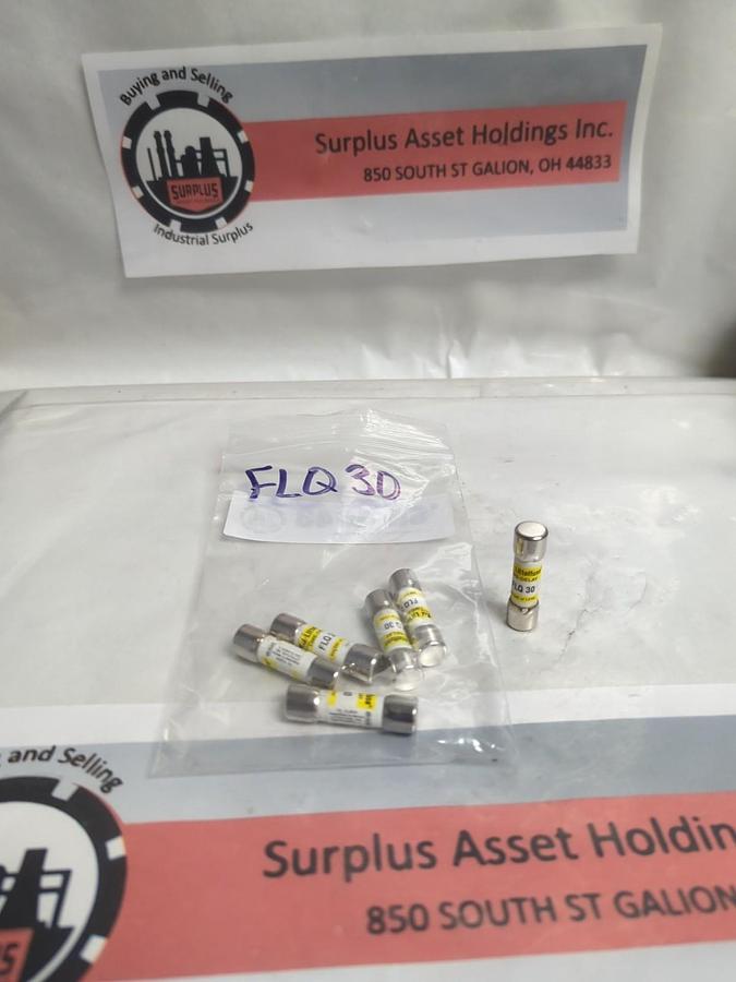LITTELFUSE,FLQ-30,TIME-DELAY 30 AMP FUSE LOT OF 6 NOS