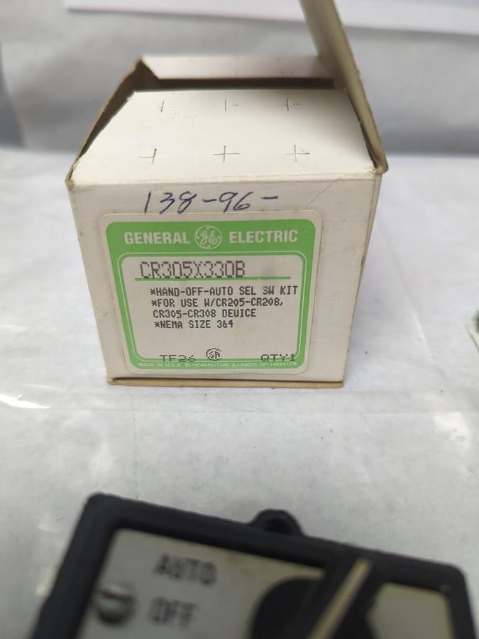 GENERAL ELECTRIC,CR305X330B,HAND-OFF-AUTO SELECTOR SWITCH KIT NOS