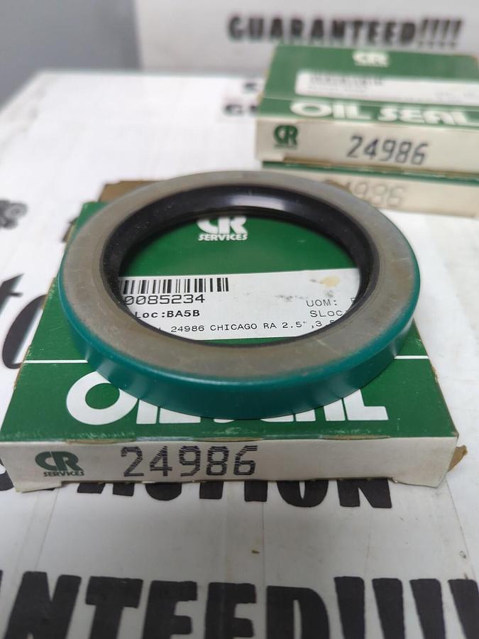 SKF CHICAGO RAWHIDE,24986,OIL SEALS 2.5 INCH X 3.505 INCH LOT OF 5 NOS