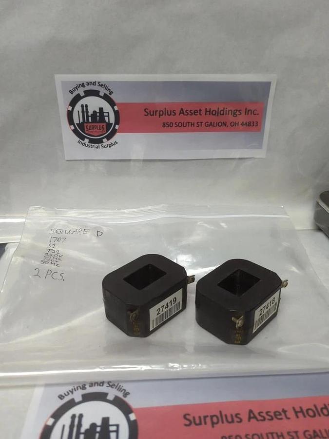 Used SQUARE D,31091-400-47,COIL 240V 60HZ 220V 50HZ LOT OF 2 PRE-OWNED