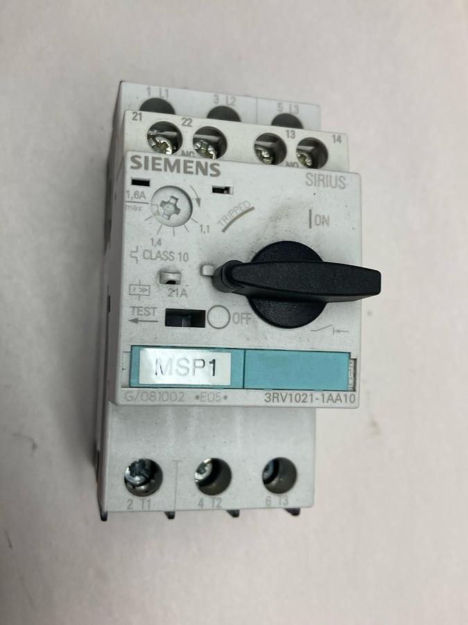 Siemens,3RV1021-1AA10,Circuit Breaker Class 10 50/60Hz