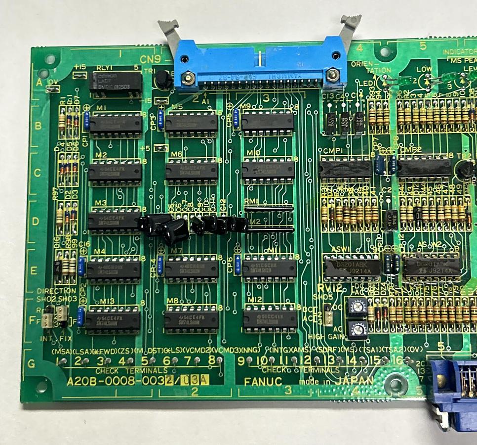 Used FANUC,A20B-0008-0032/A20B-0008-0032/03A, SPINDLE ORIENTATION PCB BOARD