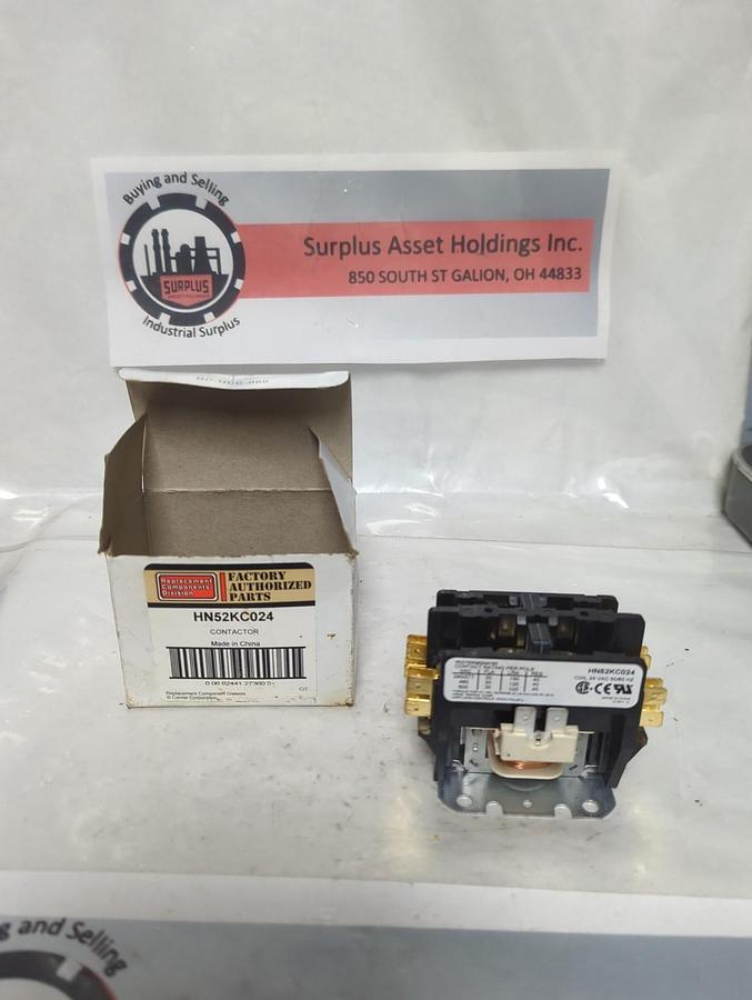 HARTLAND CONTROLS,HN52KC024,CONTACTOR 24VAC 50/60 HZ COIL NOS