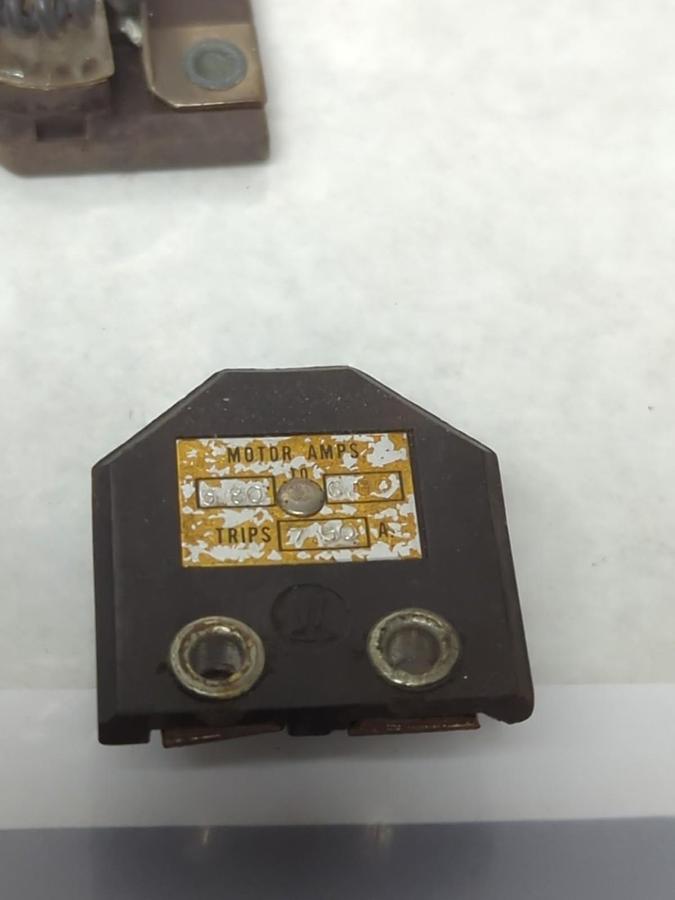 Used WESTINGHOUSE,TYPE MW,OVERLOAD THERMAL HEATER RELAY LOT OF 3 MISSING SCREWS USED