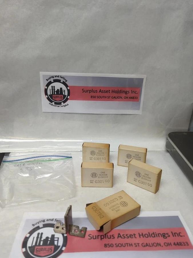 GOULD ITT,G30T60,OVERLOAD HEATER ELEMENT LOT OF 5 NOS