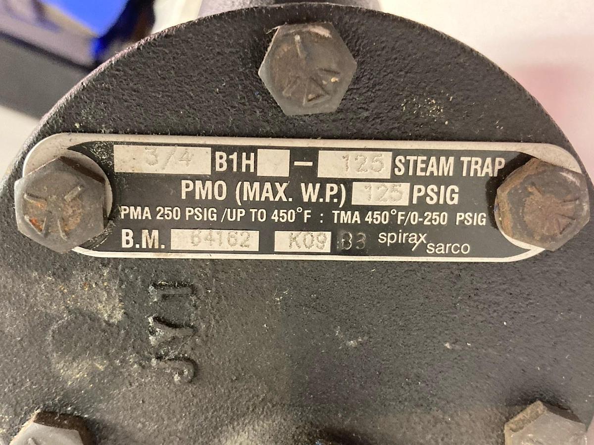 Used Spirax Sarco,B1H-125,Steam Trap 3/4 Inch 125PSIG