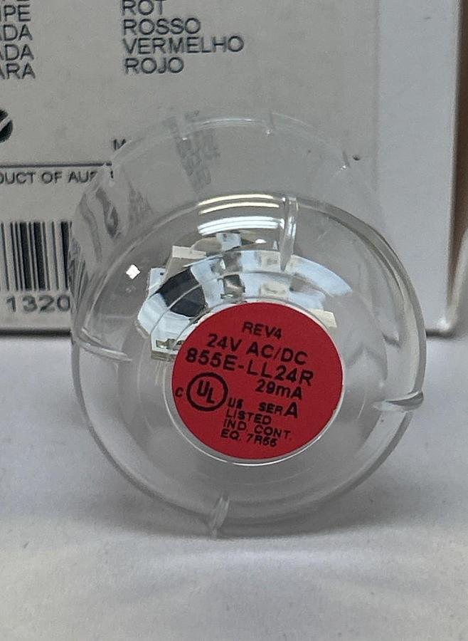 Used ALLEN BRADLEY,855E-LL24R,RED LED REPLACEMENT LAMP NEW