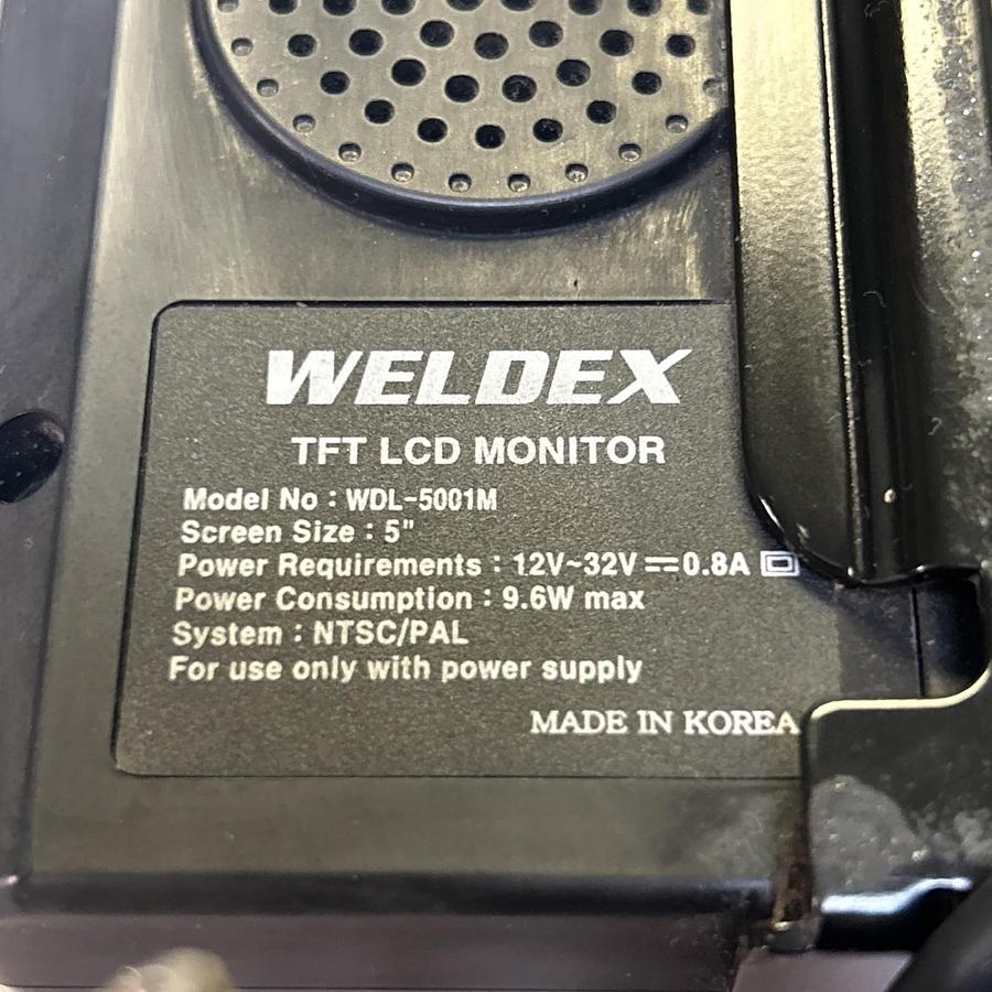 Used WELDEX,WDL-5001M,TFT LCD MONITOR 5INCH