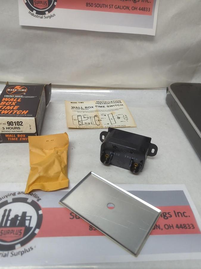 MARK-TIME,90102,WALL BOX TIME SWITCH 3-HOUR WITHOUT HOLD FEATURE NOS