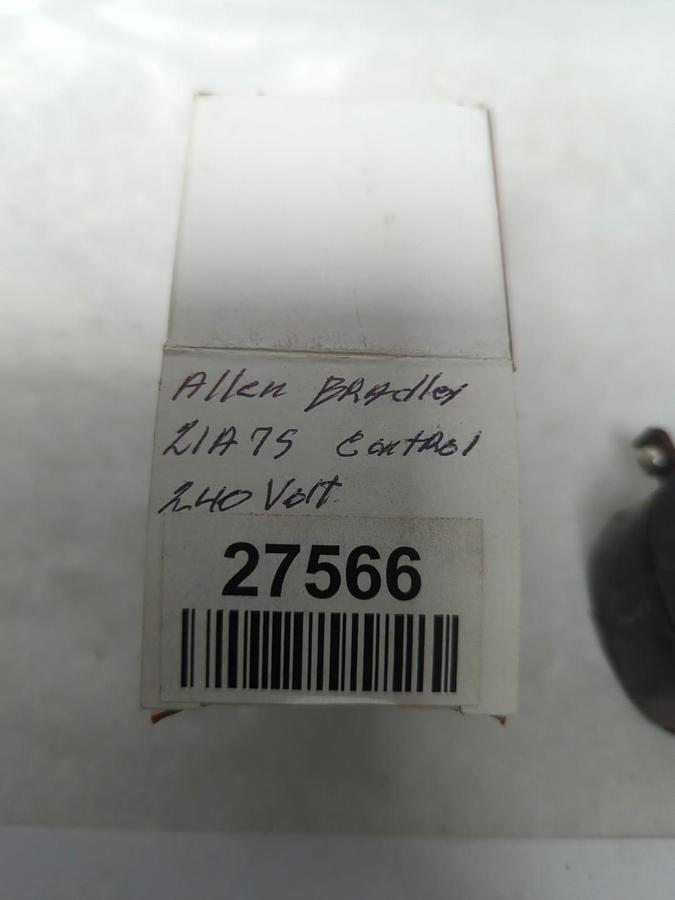 Used ALLEN-BRADLEY,21A75,COIL 240V 60CY 220V 50CY PRE-OWNED