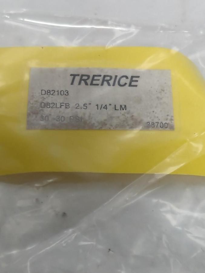 TRERICE,D82LFB,PRESSURE GAUGE 2.5 INCH FACE 1/4 INCH LM 0-600 PSI NOS