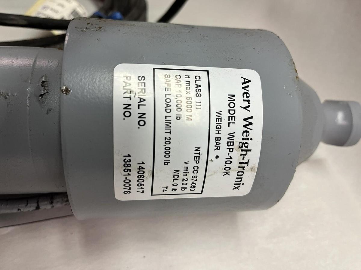 Used AVERY WEIGH-TRONIX,WBP-10.0K,CLASS 3 CAP 10K LB LOAD CELL 13851-0078