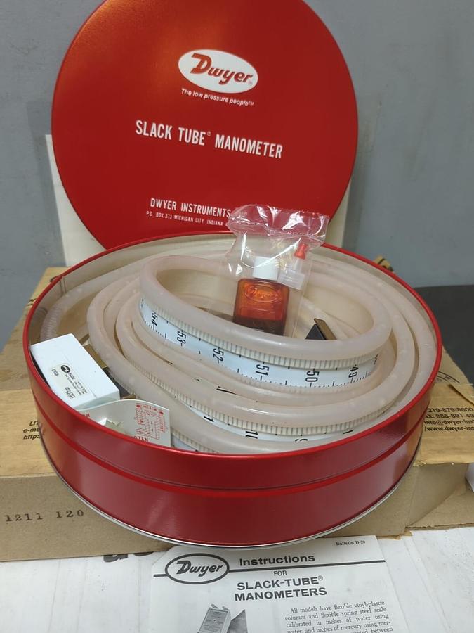 DWYER,1211-120,MANOMETER SLACK TUBE NEW