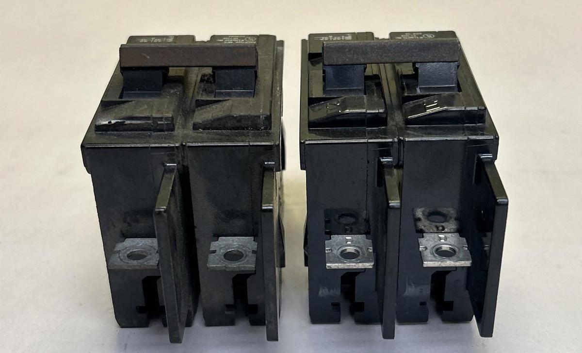 Used SIEMENS,BQ2B030,CIRCUIT BREAKER 30A 120/240V 2P LOT OF 2