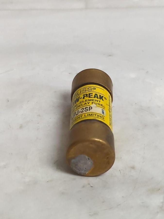 Used COOPER BUSSMANN,LPJ-2SP,LOW-PEAK 2 AMP FUSE LOT OF 2 PRE-OWNED