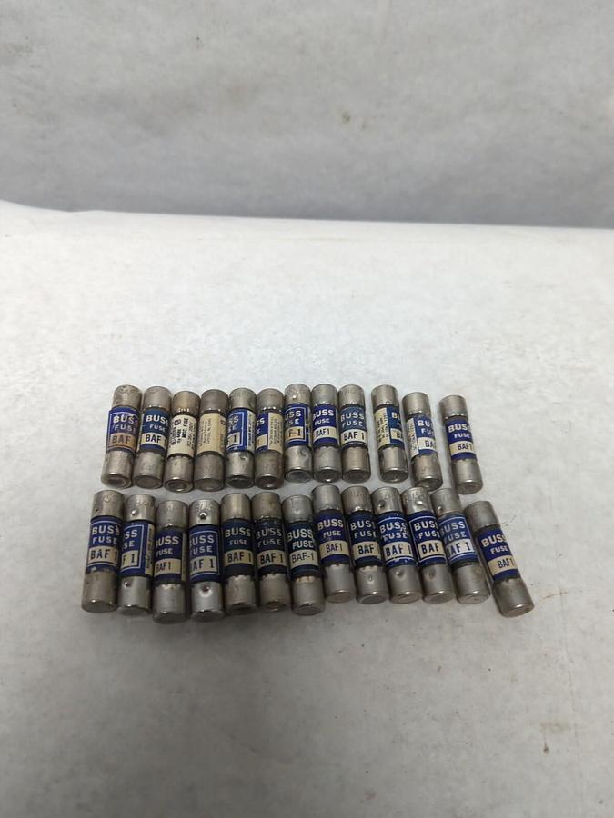 COOPER BUSSMANN,BAF 1,BUSS FUSE LOT OF 25 NOS