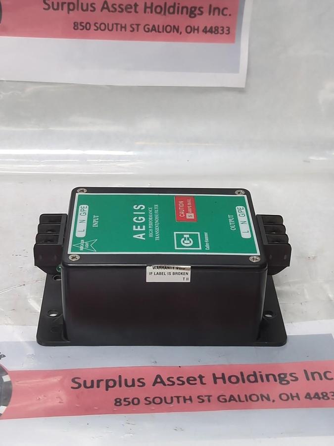 Used CUTLER-HAMMER,AGSHWCH120N05HS,HIGH PERFORMANCE TRANSIENT/NOISE FILTER PRE-OWNED